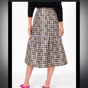 Punchy Jacquard Pink Emilie Skirt - size women’s small